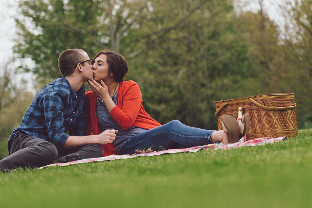 An intimate Booneyville Mill Park Engagement Session