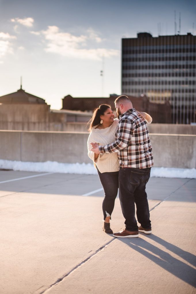 south bend engagement photos