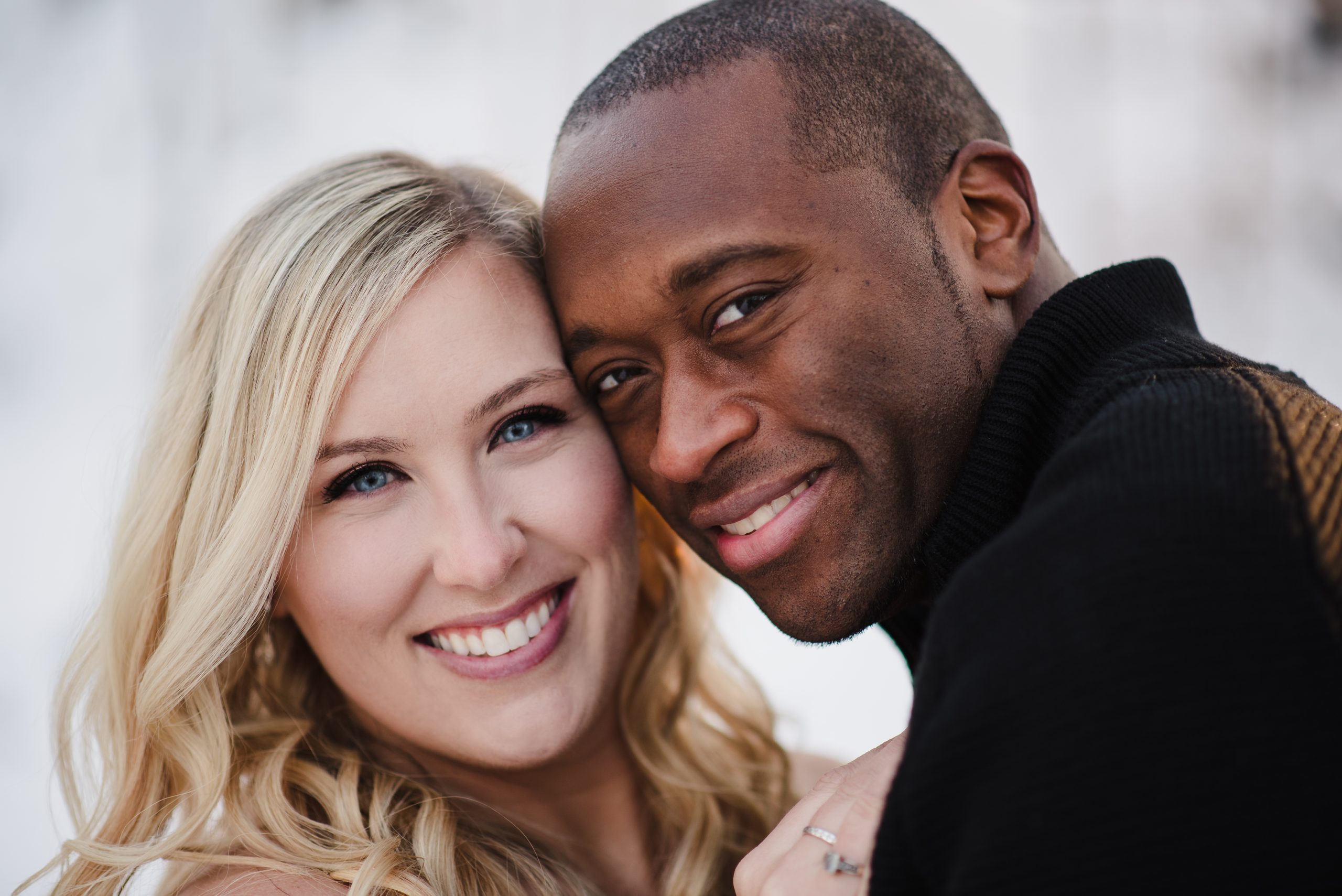 Winter engagement session in Indianapolis