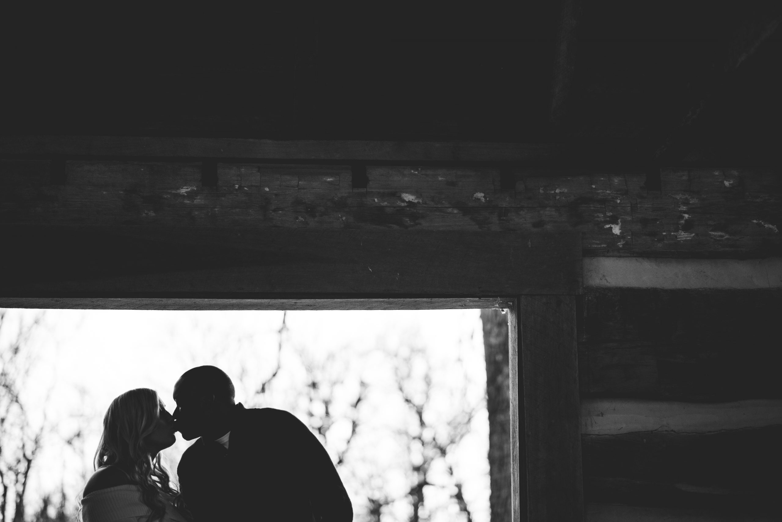 Winter engagement session in Indianapolis