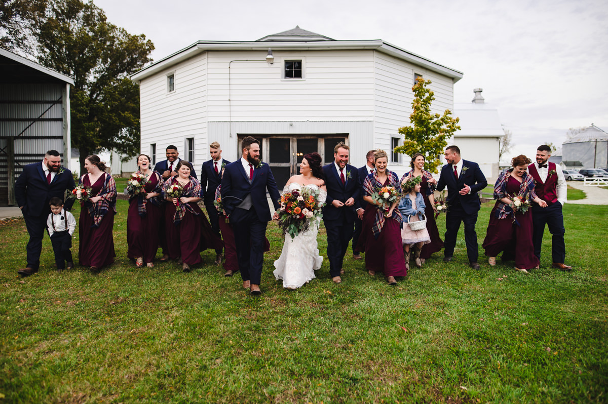 rustic wedding at st Joe farm in granger Indiana